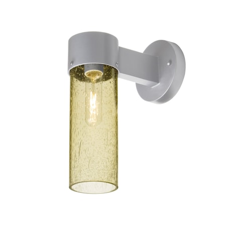 Besa Lighting Juni 10 Outdoor Sconce, Gold Bubble, Silver Finish, 1x60W Incandescent JUNI10GD-WALL-SL